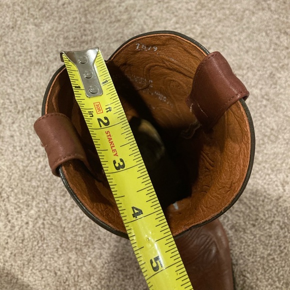 Dan Post Women Cowboy Boots Saddle Leather Rust Size 7M - Picture 9 of 9